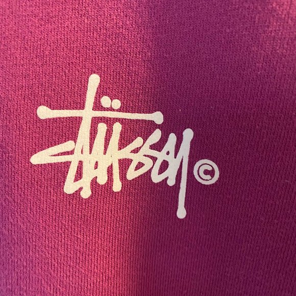 Purple Basic Stussy Crew in Size Small - Picture 2 of 5
